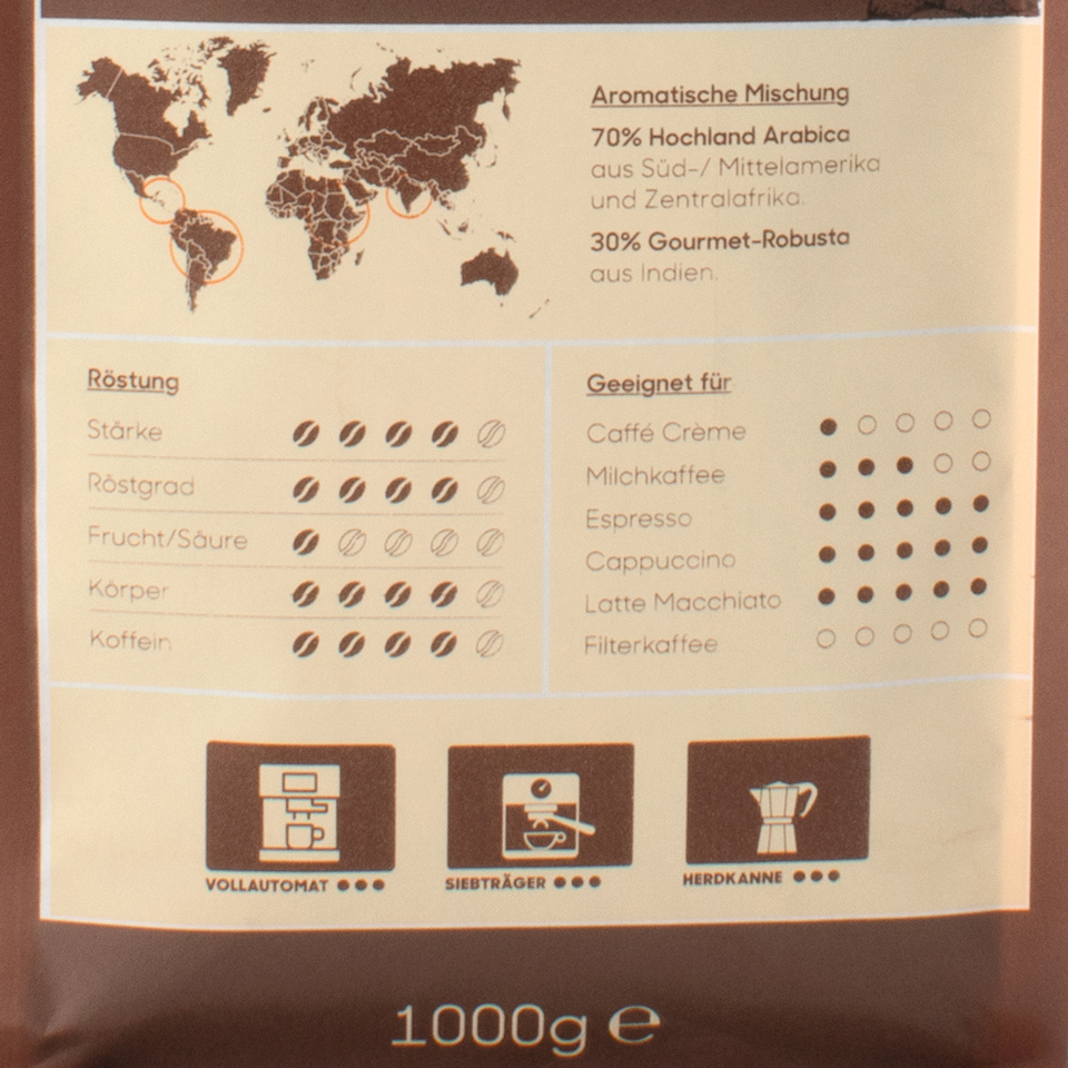 Produktbild Espresso Spezifikationen