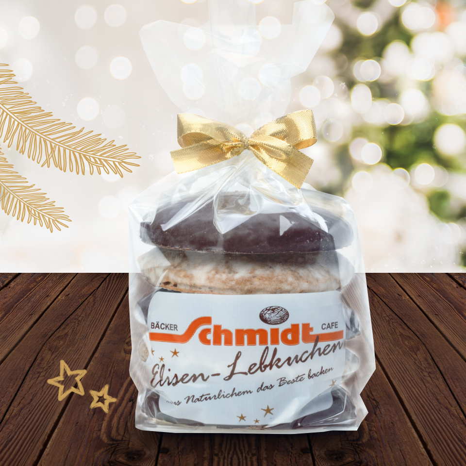 Produktbild Elisenlebkuchen klassische Mischung mit dunkler Schokolade und weißer Zuckerglasur 5er Pack