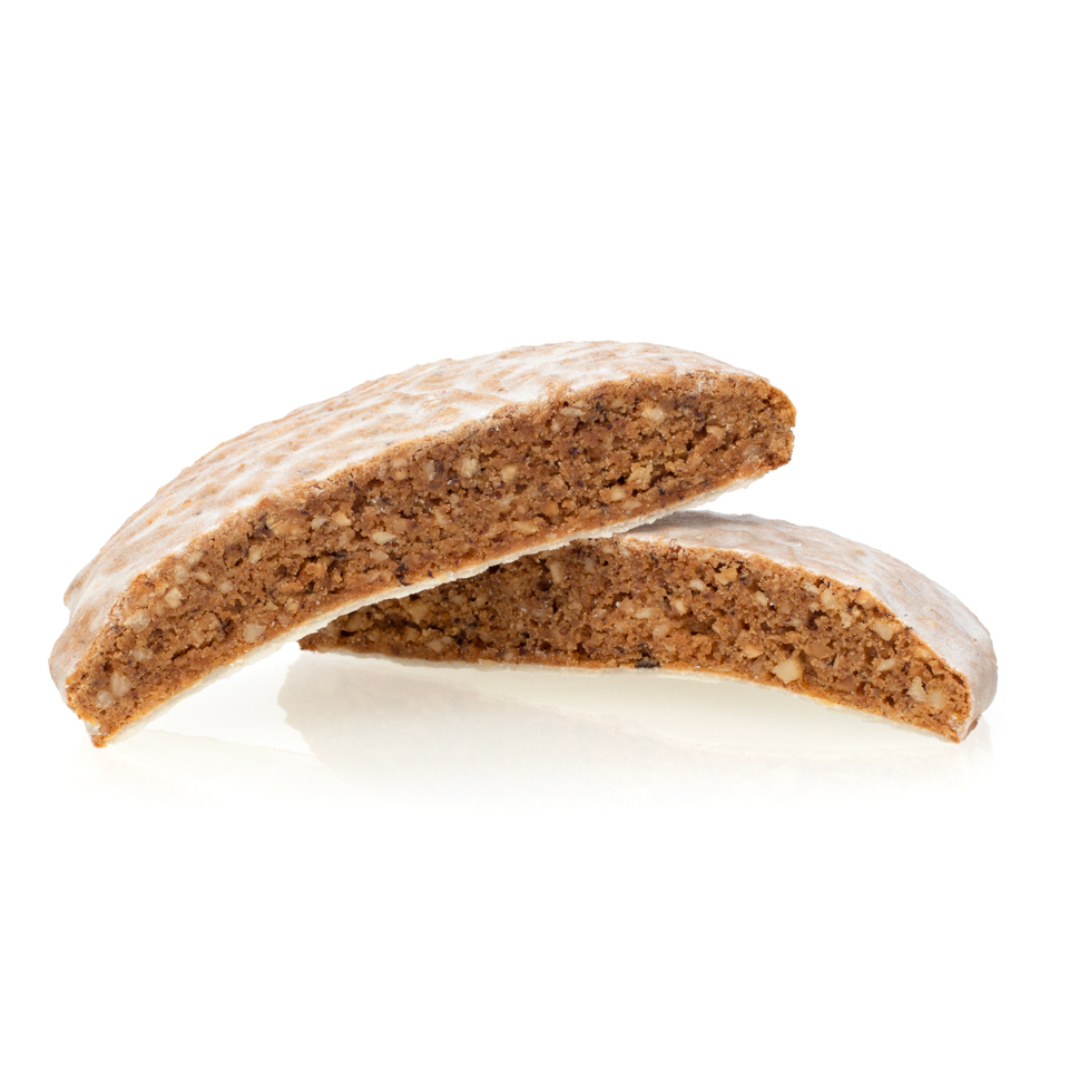 Produktbild Elisenlebkuchen weiße Zuckerglasur aufgeschnitten